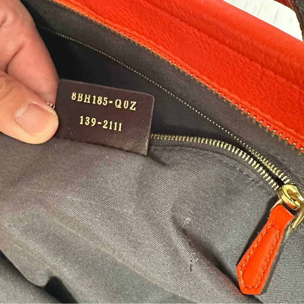 Fendi Women's Striped Tote Bag - orange and Brown - Picture 10 of 16